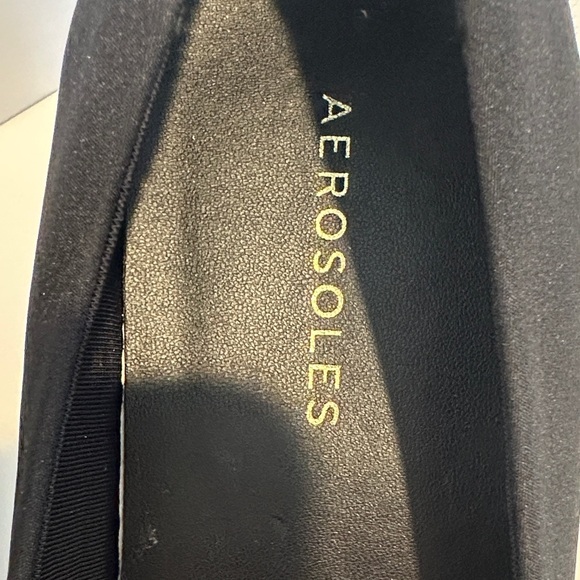 AEROSOLES Women's Midnight Tailored High Heel Pump Black Stretch 10 - Picture 3 of 7